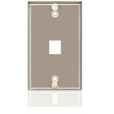 Allen Tel ATBK-VOIP-F Versatap VoIP Stainless Steel Flush Faceplate 1 port